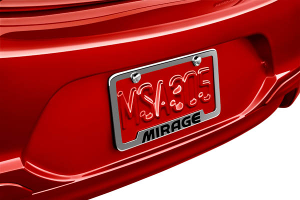 Wholesale 2018 Mitsubishi Mirage G4 License Plate Frame Mirage (Part#MZ314797)