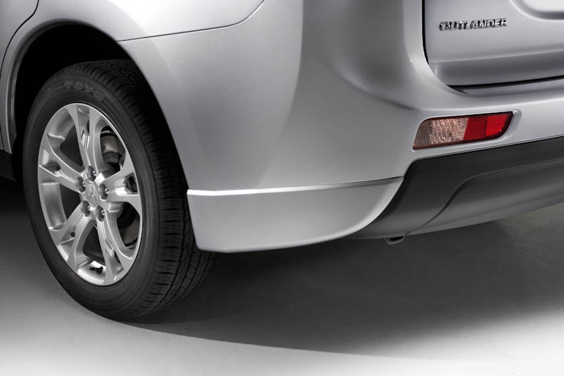 Wholesale 2014 Mitsubishi Outlander Rear Corner Airdams Titanium Grey (Part#MZ575367EX)