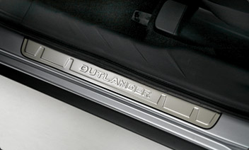 Wholesale 2008 Mitsubishi Outlander Scuff Plates non Illuminated Metal OUTLANDER (Part#MZ527538EX)