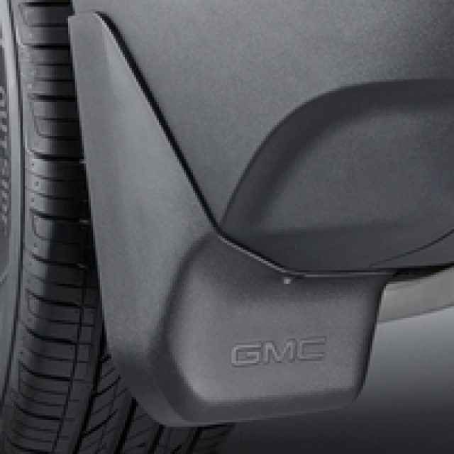 Splash Guard Set Rear Molded Black with GMC Logo 23354647