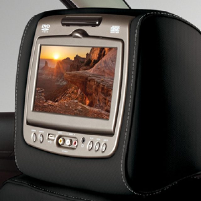 Rear Seat Entertainment System with DVD Player Jet Black Cloth with