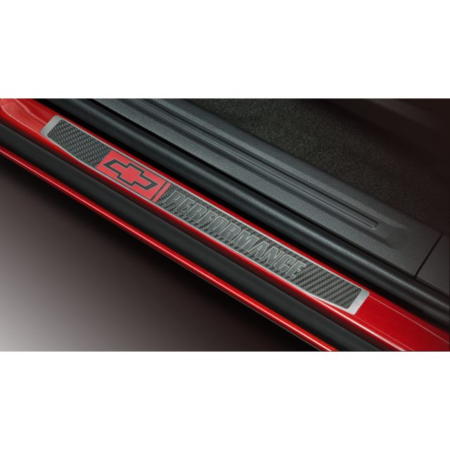 Front and Rear Door Sill Plates Stainless Steel with GMC Logo 23232339